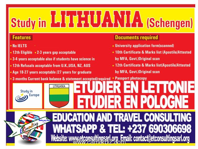 DON'T MISS OUT OHH!!!!!!!!!!!!!!!!!!!!!!!!STUDY IN LITHUANIA - 1388