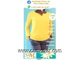 Blouse fashion couleur jaune T38 4.990 F CFA (LB0011) - 16092