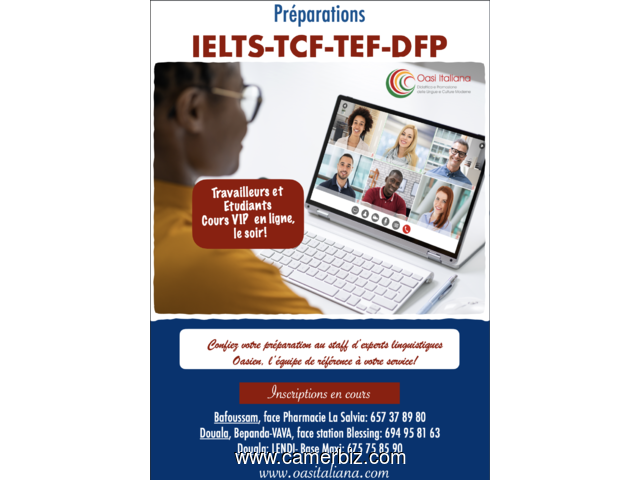   travailleurs et étudiant : cours VIP en ligne (IELTS ; TCF ; TEF ; DFP) - 32325