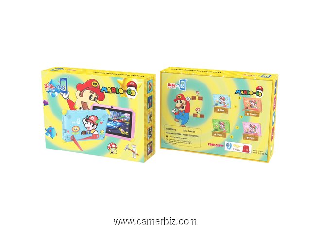 Tablette éducative Bebe Tab Mario 6D - Wifi - 64GB ROM - 4GB RAM - Écran 10 pouces - cadeaux - 34323