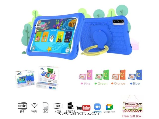 Lenosed K14 Kids Tablet - 8" - 128GB ROM – 4GB RAM – Single Sim - Android 7.0 - 4000mAh - 34517