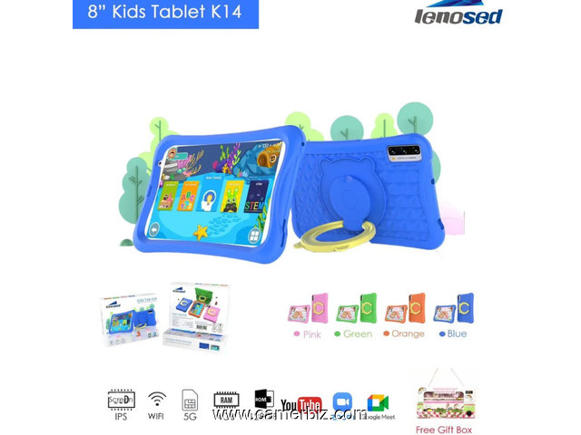 Lenosed K14 Kids Tablet - 8" - 128GB ROM – 4GB RAM – Single Sim - Android 7.0 - 4000mAh - 34517