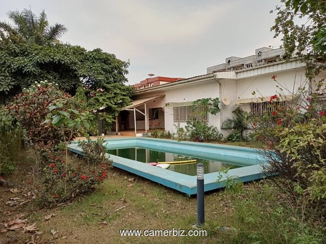 Villa titrée avec piscine, espace vert, forage parking à vendre à Bastos.  - 34724