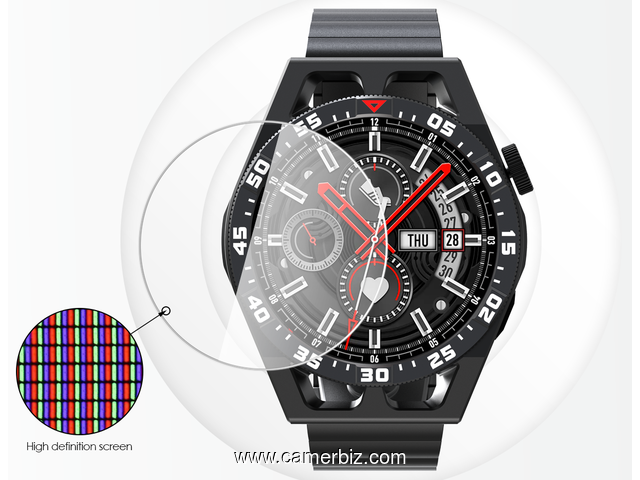 Montre connectée GT3 SE - Smartwatch avec large écran et 2 bracelets - 34827