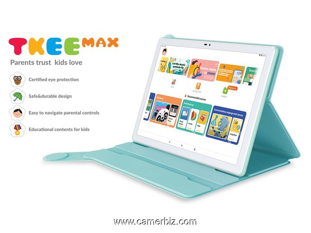 Alcatel TKEE Max 10" 2Go/32Go WiFi vert menthe. Tablette educative. - 34938