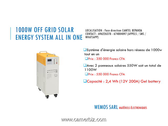 Vente du matériel solaire à l’état Neuf disponible sur Douala  - 35067