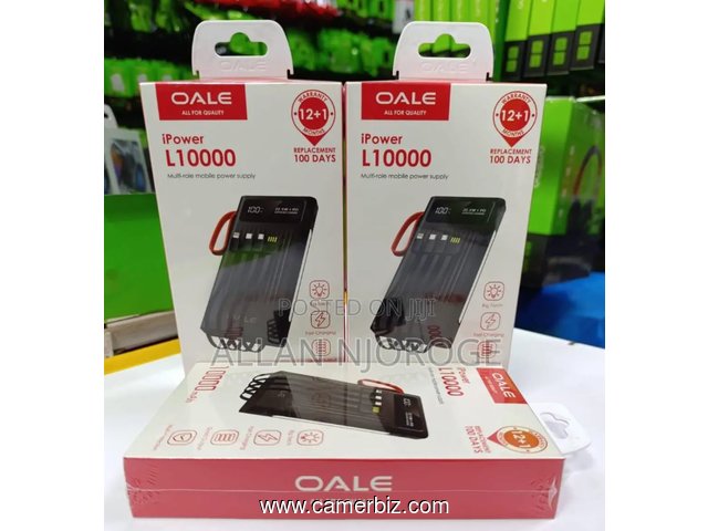 Powerbank OALE IPower L10000 mah avec 4 câbles intégrés - 35159