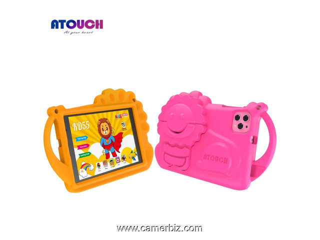 Atouch KD55 - Tablette éducative incassable pour enfants - 8 pouces - double SIM 5G  - 8GB + 256GB - 35209