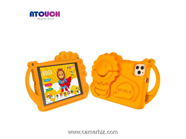 Atouch KD55 - Tablette éducative incassable pour enfants - 8 pouces - double SIM 5G  - 8GB + 256GB - 35209