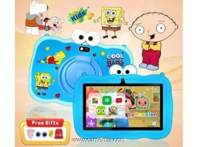 BEBE TAB COOL 1 Tablette educative incassable – 7 Pouces – 4GB RAM / 128Go – Jeux + Sac Dos Offert - 35215