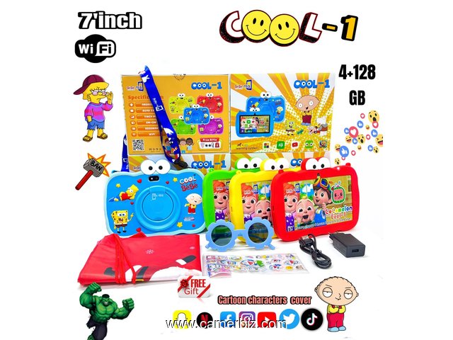 BEBE TAB COOL 1 Tablette educative incassable – 7 Pouces – 4GB RAM / 128Go – Jeux + Sac Dos Offert - 35215