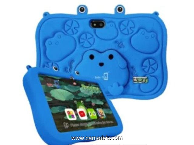 Bebe-Tab Frog 4 - Tablette educative incassable – 7 Pouces –  4GB RAM/ 128Go – Jeux + Sac Dos Offert - 35216