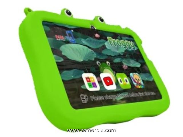 Bebe-Tab Frog 4 - Tablette educative incassable – 7 Pouces –  4GB RAM/ 128Go – Jeux + Sac Dos Offert - 35216