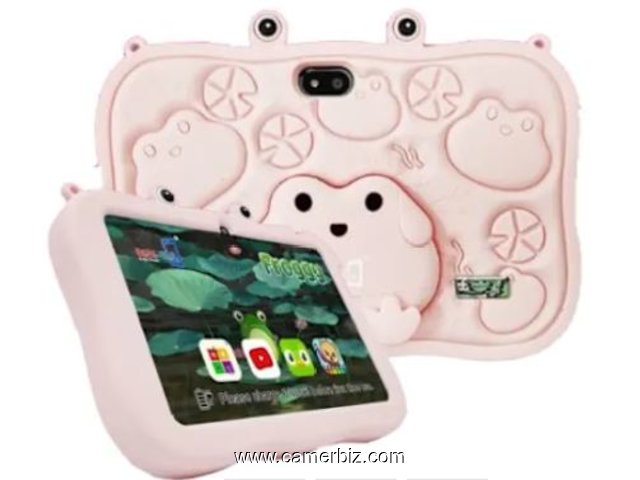 Bebe-Tab Frog 4 - Tablette educative incassable – 7 Pouces –  4GB RAM/ 128Go – Jeux + Sac Dos Offert - 35216