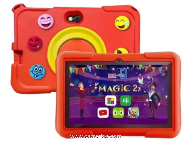 Bebe-Tab Magic 2 - Tablette educative incassable – 7 Pouces – 4GB RAM/ 128Go – Jeux + Sac Dos Offert - 35217